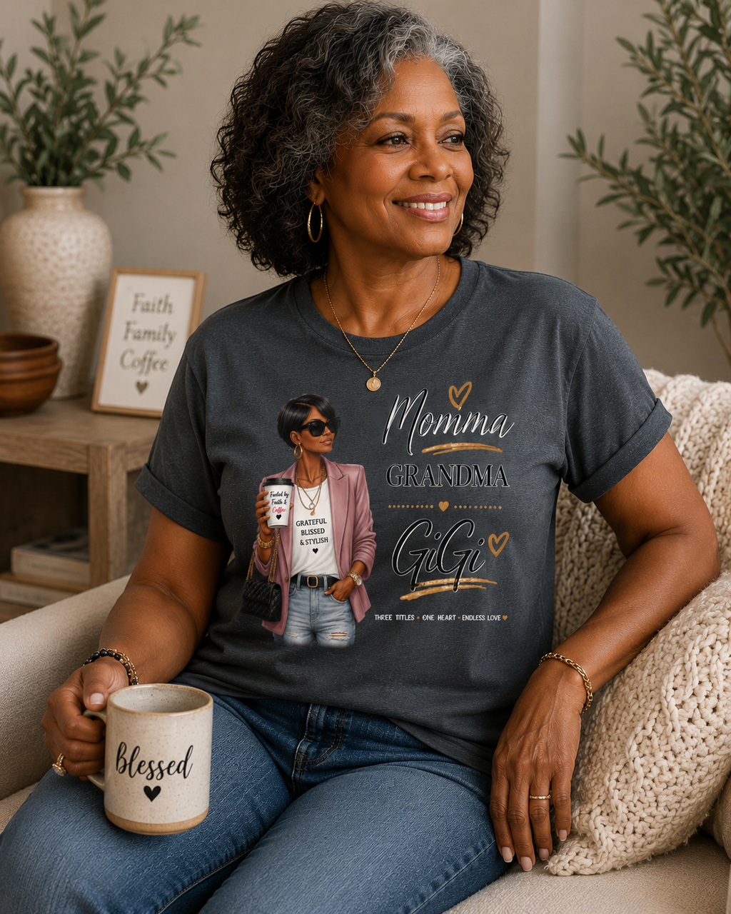 Three Titles Momma Graphic Tee for Women