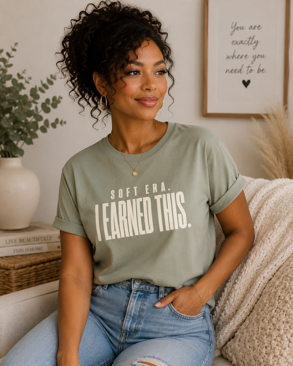 Soft Era Graphic Tee for Women | I Earned This