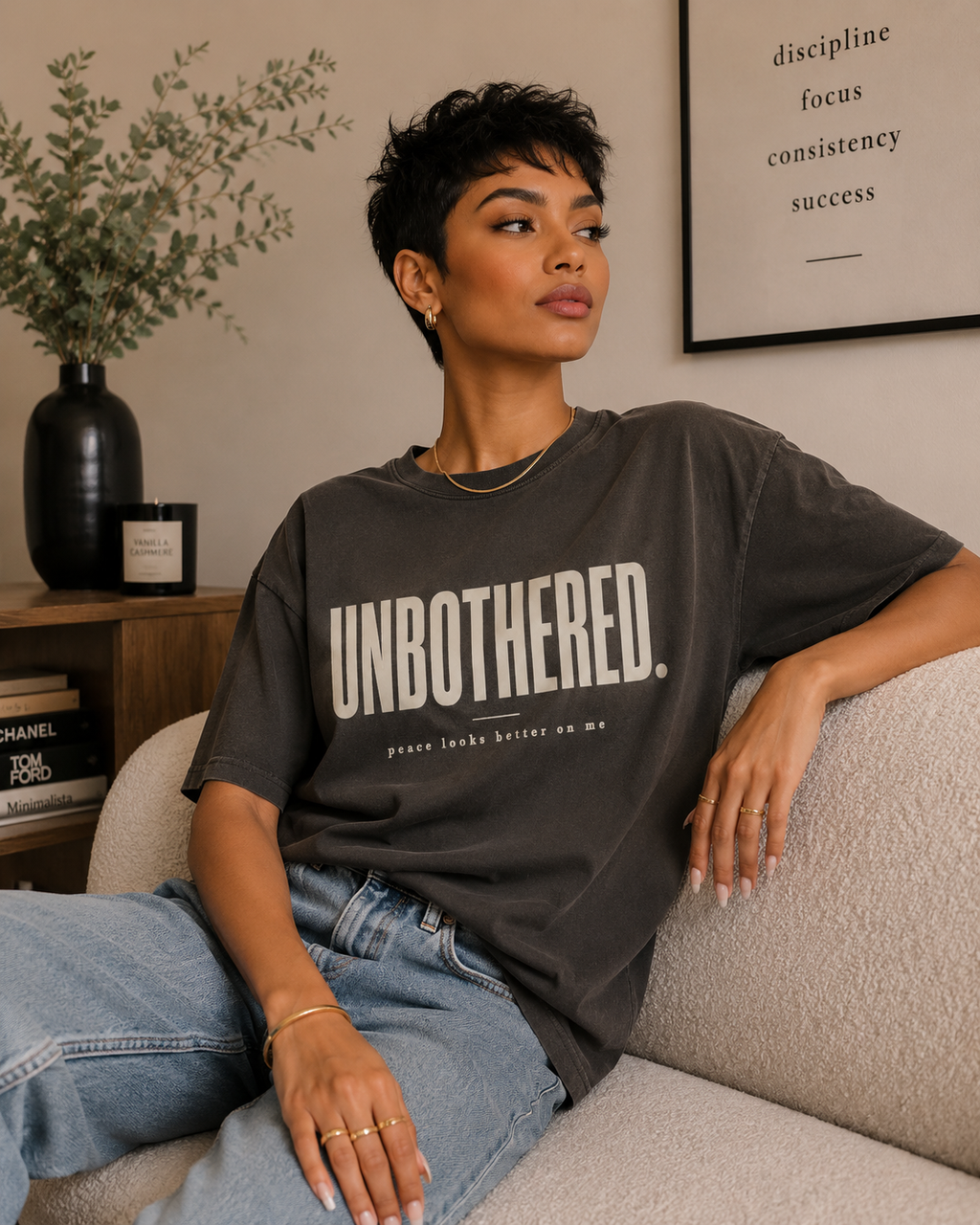 Unbothered Comfort Colors Graphic Tee for Women