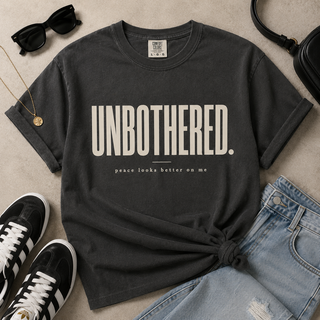 Unbothered Comfort Colors Graphic Tee for Women