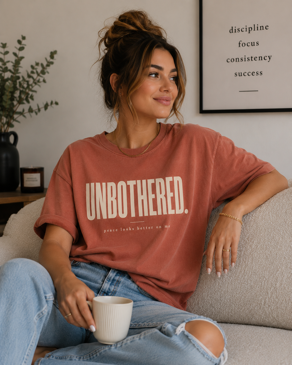 Unbothered Comfort Colors Graphic Tee for Women