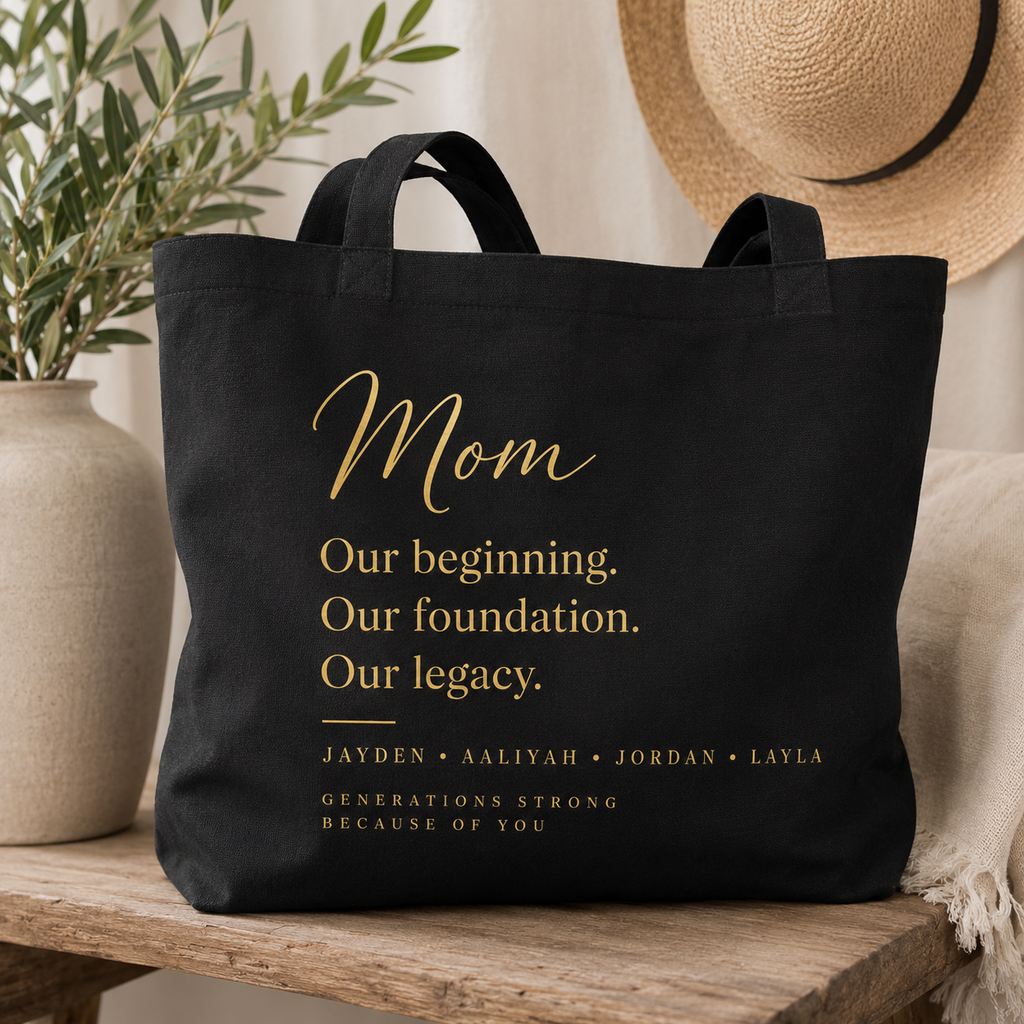 Mom Legacy Canvas Tote Bag