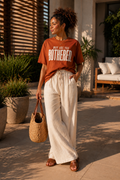 Why Are You Bothered Graphic Tee | Terracotta