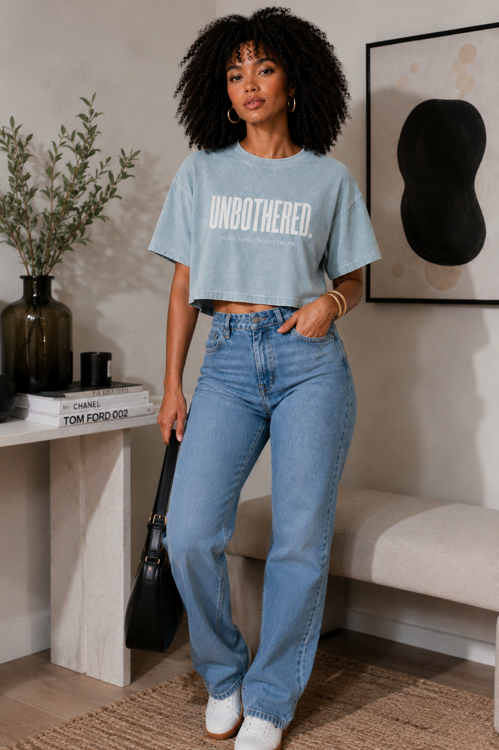 Unbothered Cropped Tee