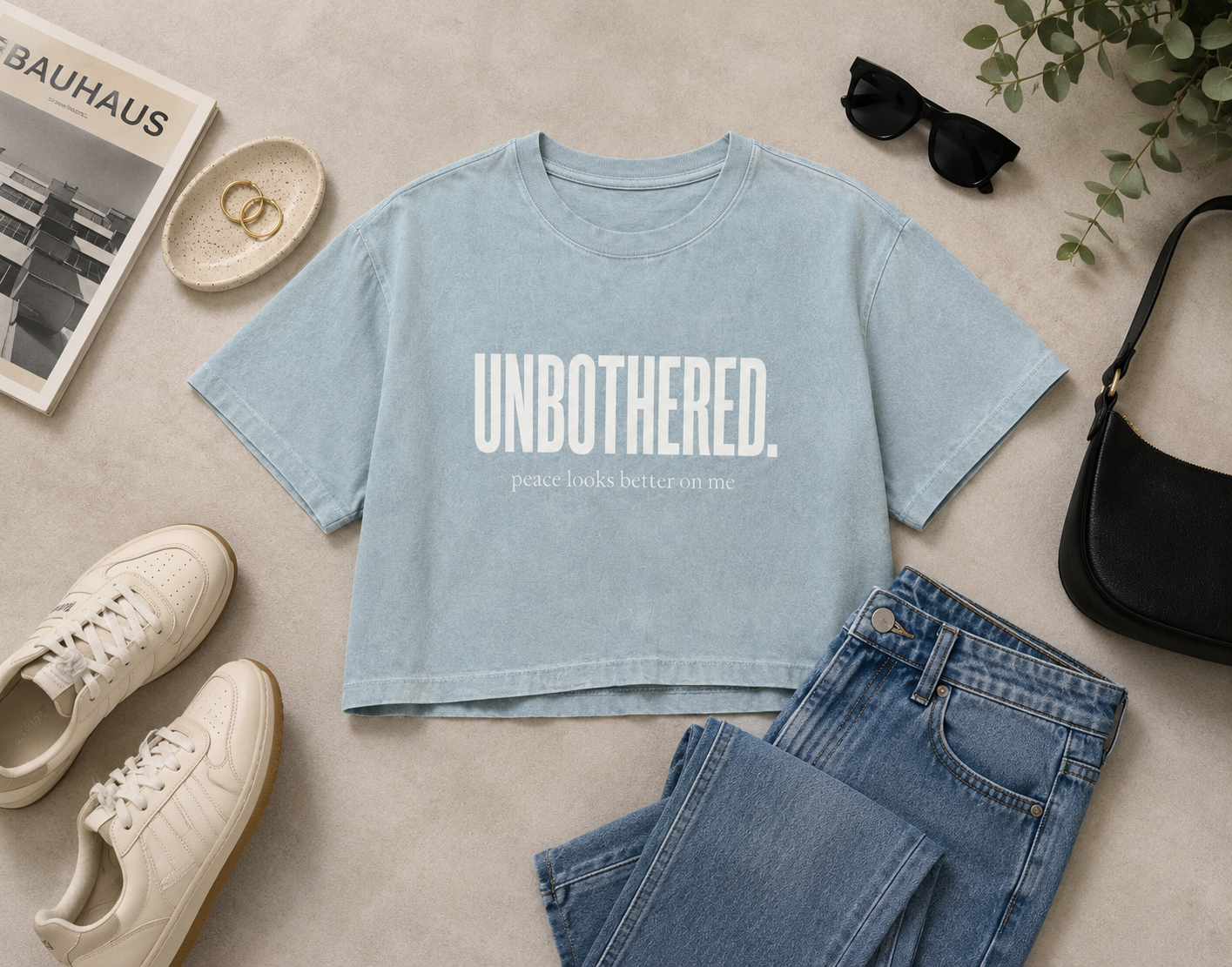 Unbothered Cropped Tee