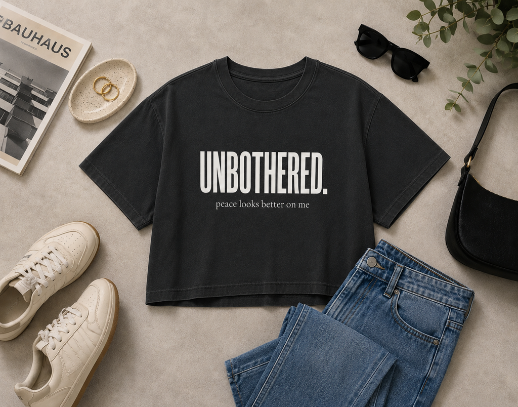 Unbothered Cropped Tee